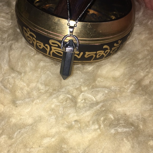 Hematite Pendant Earth Stone - Picture 2 of 3